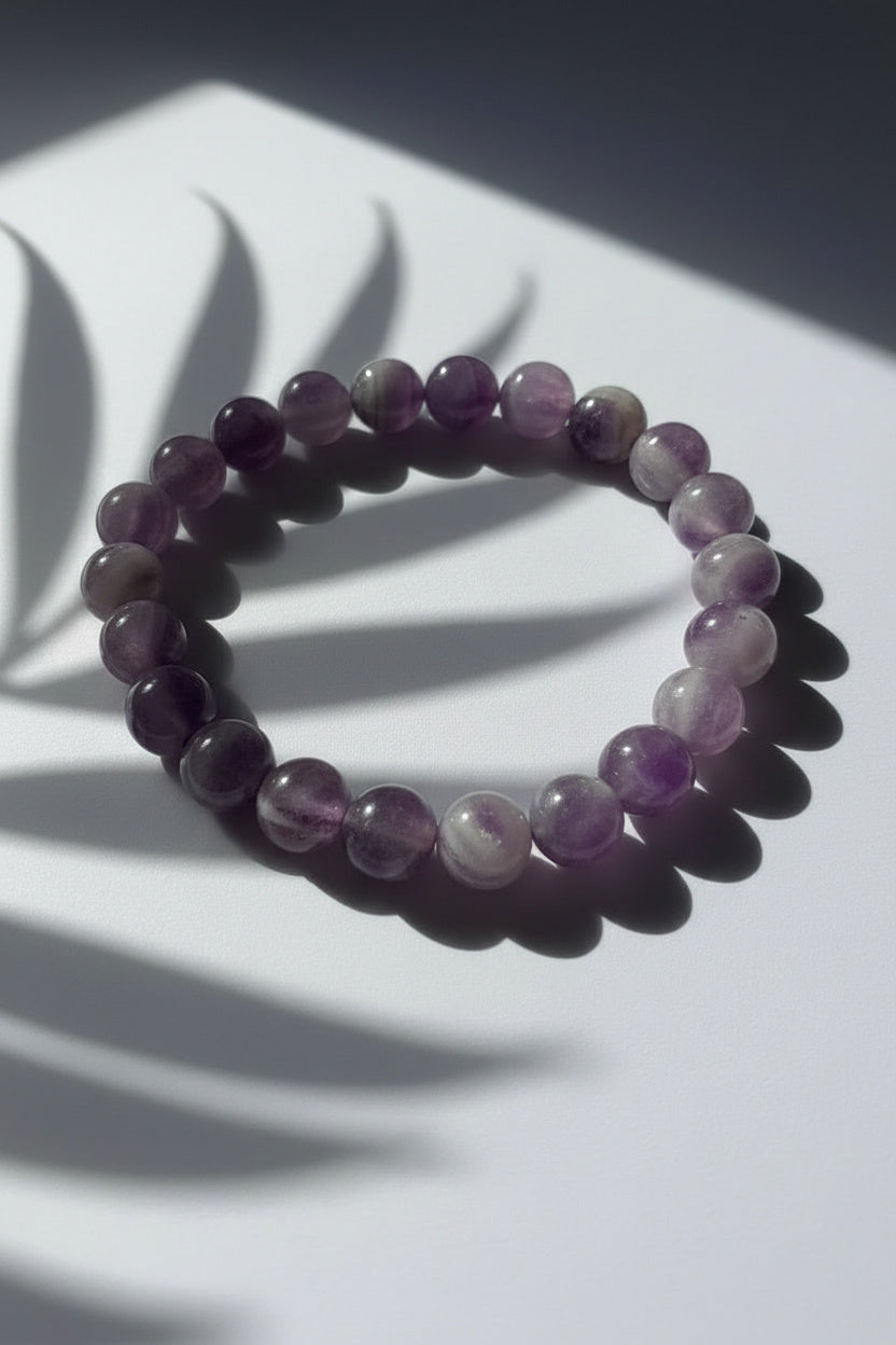 Chevron Amethyst Bracelet