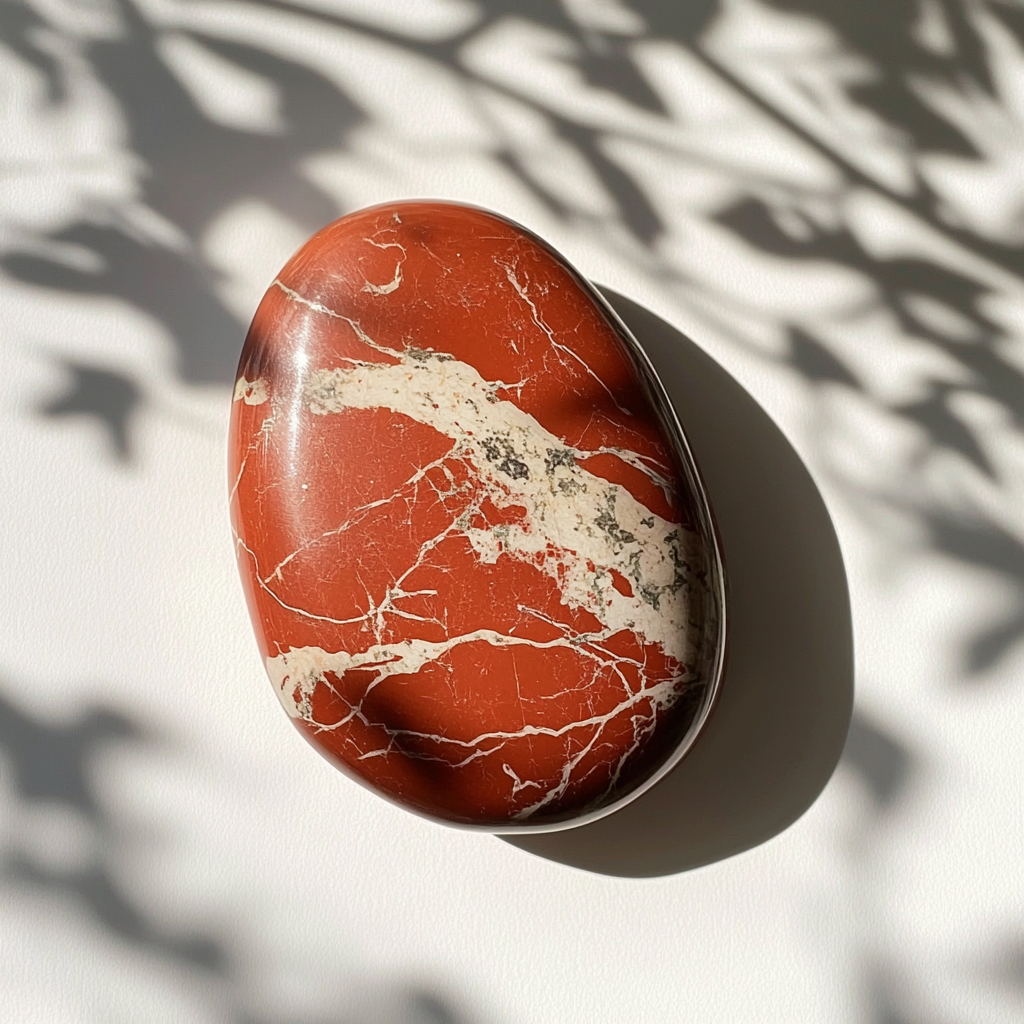 Red Jasper Palm Stone