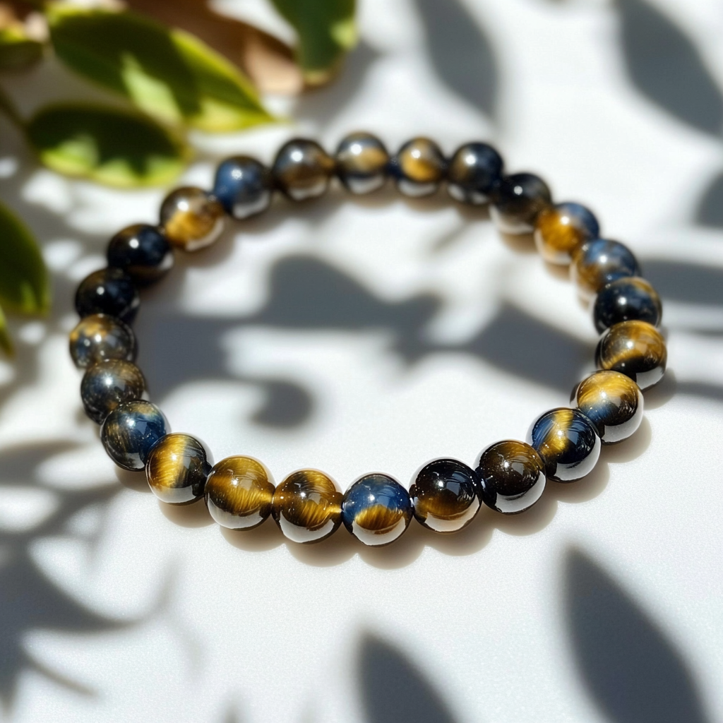 Golden Blue Tiger's Eye Bracelet