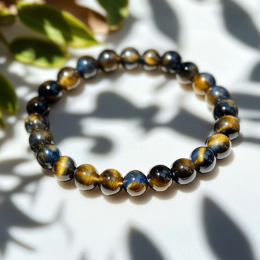 Golden Blue Tiger's Eye Bracelet