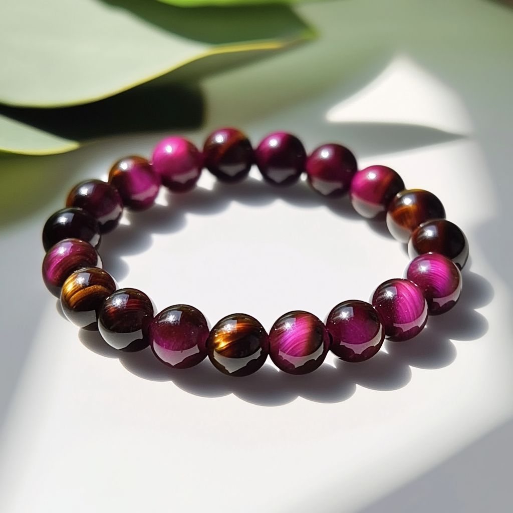 Rose Tiger's Eye Bracelet