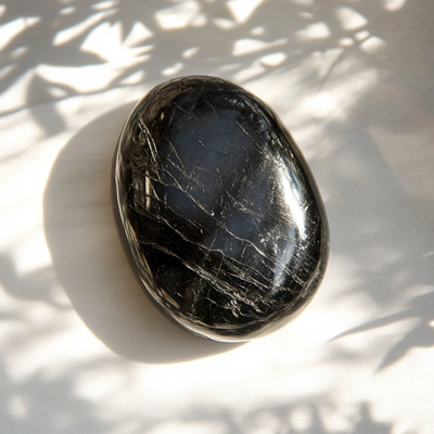 Black Tourmaline Palm Stone